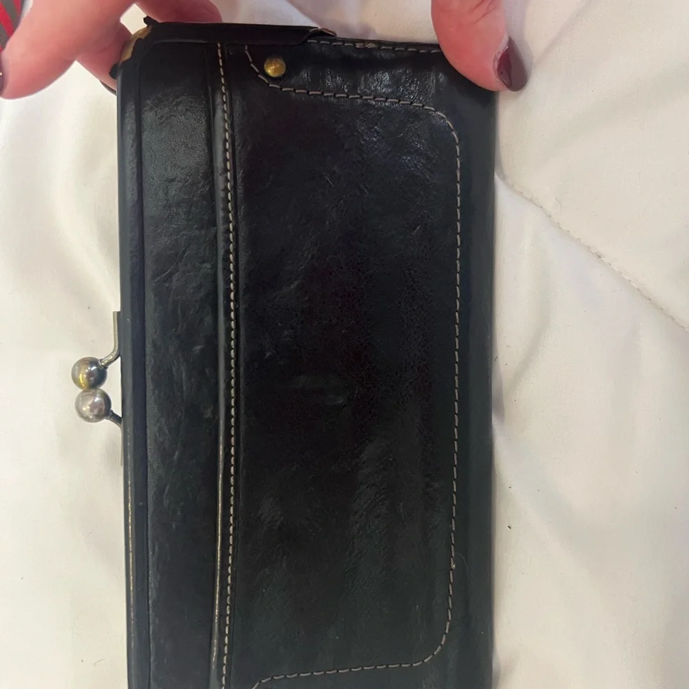 Coach Black Leather Wallet with Gold Accents - Picture 6 of 11